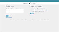 Desktop Screenshot of callawayuniversity.com