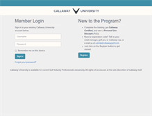 Tablet Screenshot of callawayuniversity.com